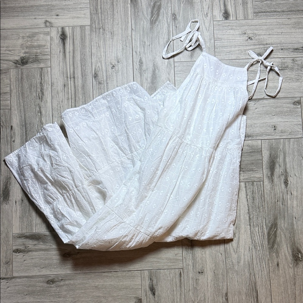 White Embroidered Maxi Dress